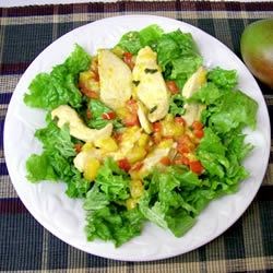 Warm Chicken and Mango Salad