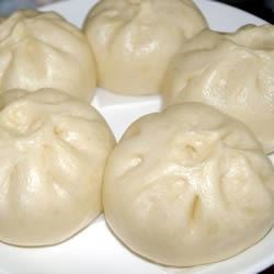 Chinese Steamed Buns with BBQ Pork Filling