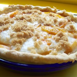 Sour Cream Peach Pie