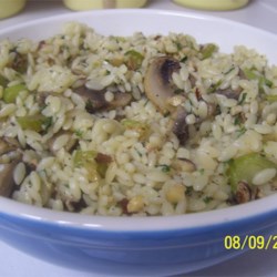 Hazelnut-Mushroom Pilaf