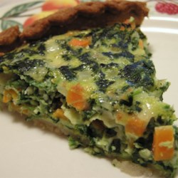 Spinach and Carrot Quiche