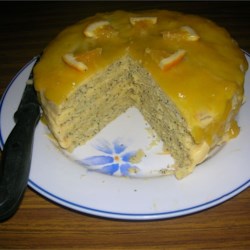 Poppy Seed Torte with Orange Glaze