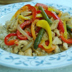 Chicken and Peppers with Balsamic Vinegar
