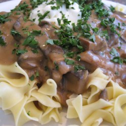 Portobello Mushroom Stroganoff