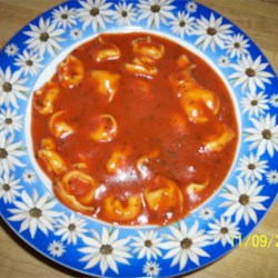 Minute Tomato Soup with Tortellini