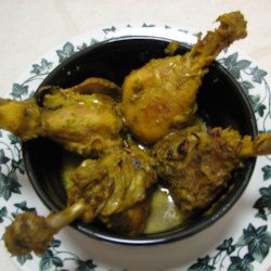 Spicy Indian Chicken with Green Masala