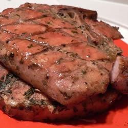 Succulent Grilled Hickory Pork Chops