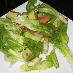 Plum Tomato and Escarole Salad with Parmesan Balsamic Dressing