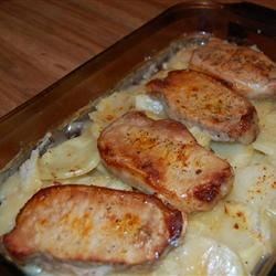 Pork Chops and Scalloped Potatoes