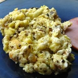 Pesto Scrambled Eggs