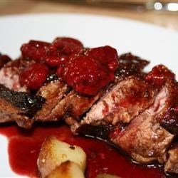 Duck Breasts with Raspberry Sauce