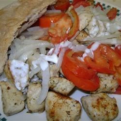 Marinated Chicken Pita Sandwich