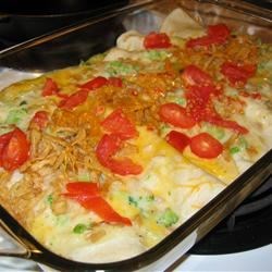 Tuna Broccoli Roll Up Casserole