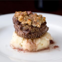 Blue Cheese Crusted Filet Mignon with Port Wine Sauce