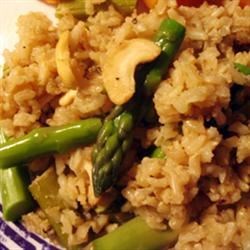 Asparagus Cashew Rice Pilaf