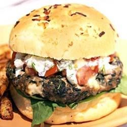 Feta-Stuffed Hamburgers