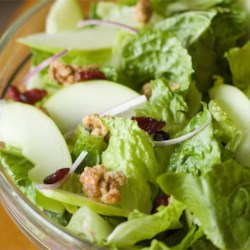 Apple Walnut Salad with Cranberry Vinaigrette