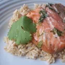 Grilled Cilantro Salmon