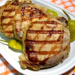 Pork Chops with Dill Pickle Marinade