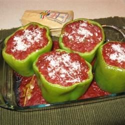 Stuffed Peppers with Creole Sauce