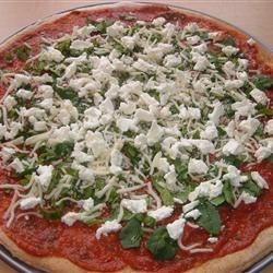 Basil Goat Cheese Pizza