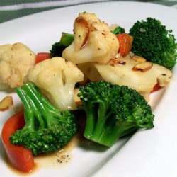 Browned Butter Vegetables with Almonds