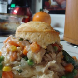 Chicken Biscuit Pie