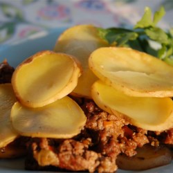 Serbian Ground Beef, Veggie, and Potato Bake