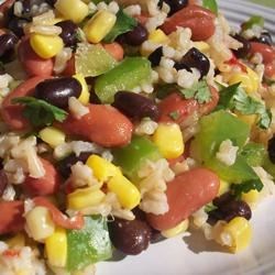 Mexican Bean and Rice Salad