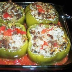 Stuffed Bell Peppers, Greek Style