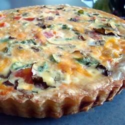 Clinton's Special Vegetarian Quiche Recipe