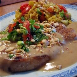 Thai Pork with Peanut Sauce