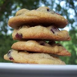 White Chocolate and Cranberry Cookies