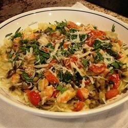 Pasta With Shrimp, Oysters, and Crabmeat