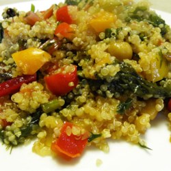 Chicken Chorizo on Quinoa with Peppers Recipe