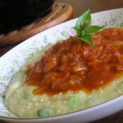 Soft Polenta with Spicy Tomato Sauce