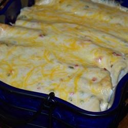 Easy White Chicken Enchiladas