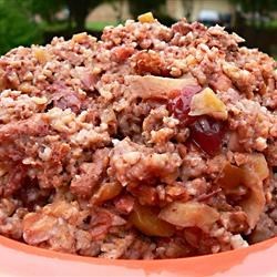 Slow Cooker Fruit, Nuts, and Spice Oatmeal