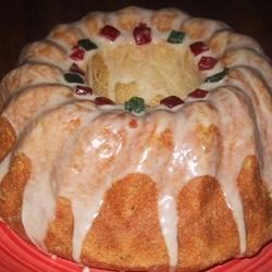 Italian Christmas Bread with Eggnog Glaze