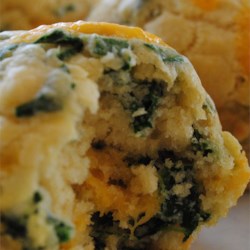 Spinach Cheddar Muffins