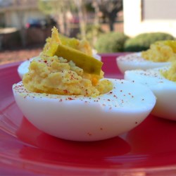 Spicy Deviled Eggs  