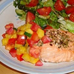 Salmon with Fruit Salsa