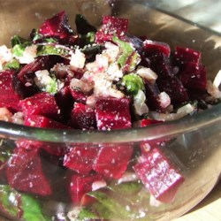 Roasted Beets and Sauteed Beet Greens