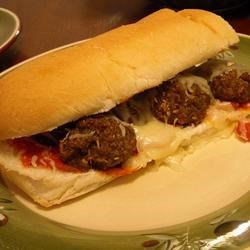 Microwave Meatball Sandwich in Ten Minutes