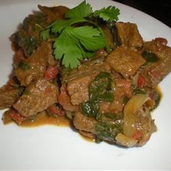 Beef and Spinach Curry