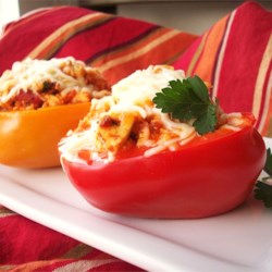 Tofu and Rice Stuffed Peppers