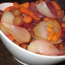 Roasted Grapes and Carrots