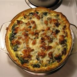 Spinach and Red Chard Quiche