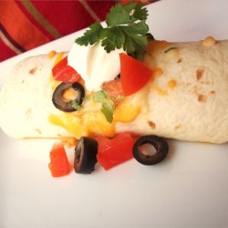 Picante Chicken Rice Burritos