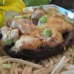 Scallop-Topped Portabello Mushrooms